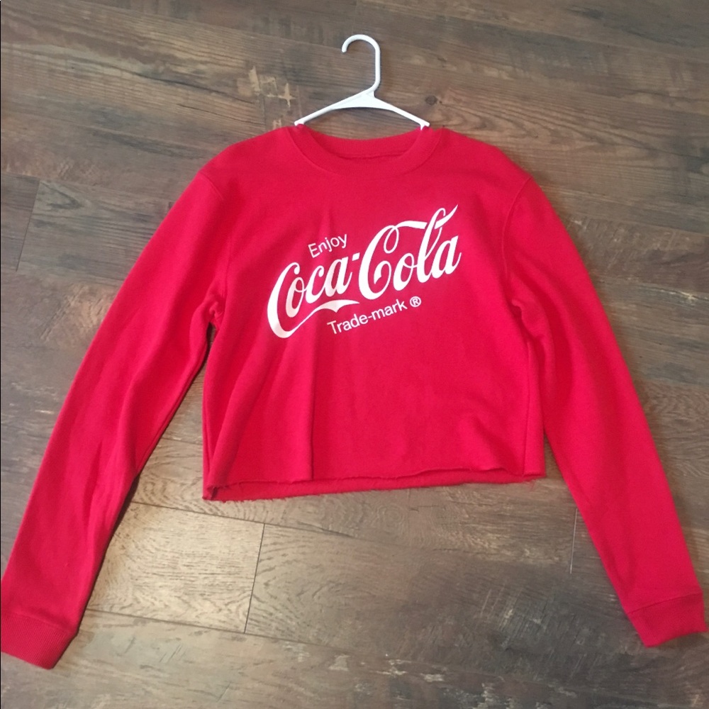 CocaCola sweatshirt.